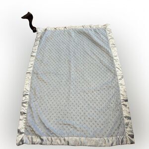 Baby Starters Blue Fleece Satin Baby Blanket Security Blanket
